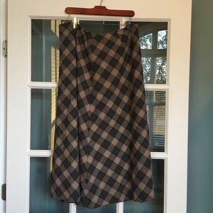 Plaid fall skirt